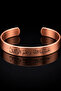 Men's and Women's Pure Copper Bracelet with Hasbinallah Written Adjustable Copper Handcuff Bracelet - 7