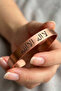 Men's and Women's Pure Copper Bracelet with La Ilahi Illallah Written Adjustable Copper Cuff Bracelet - 4