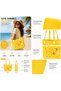 Kaliedo 35×11×26cm cm EVA Rubber Beach Tote Bag with 5 Summer Charms | Waterproof, Durable & Easy-to-Clean | Spacious Summer Beach Bag for Women & Family (White) - 6