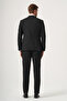Black Swallow Collar Double Breasted 6 Drop Slim Fit Full Lining Flexible Suit 1001260180 - 5