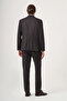Brown-Beige Swallow Collar Striped Double Breasted 6 Drop Slim Fit Full Lining Flexible Suit 100126028 - 5