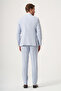 Blue Swallow Collar Double Breasted 6 Drop Slim Fit Full Lining Flexible Suit 1001260902 - 5