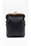 Women's Zippered Scholarship Stylish Gold Covered Long Strap Multi-Compartment Cross Shoulder Bag - 3