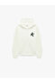 Comfortable Fit Kangaroo Pocket Hooded Zippered Sweatshirt with Back Print - 2