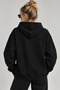 White Women's Hooded Sweatshirt Sorry if I Looked Interested Printed Hoodie - 2
