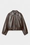 New Season Soft Fabric Padded Bomber Leather Jacket - 4