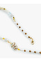 Fish Charm Detailed Stone Necklace - 3