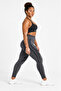 Line Contour Striped High Waist Hip Shaping Seamless Leggings - 7