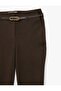 High-Waisted Spanish-Style Flared Pants with Belt Detail and Pockets - 4