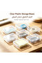 7‑Pack Clear Plastic Storage Boxes, Small Rectangular Empty Containers with Hinged Lid,Mini Plastic Storage Containers for Crafts, Hardware, Jewelry, Office Supplies, Beads, Small Parts