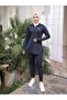 Women's Zippered Diving Fabric Standard Fit Jogger Tracksuit Set