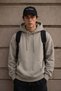 Men's Winter 3-Strand Fleece Hooded Oversize Sweatshirt with Kangaroo Pocket