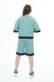 Girl's 100% Cotton Oversize Half Sleeve Shorts and Top Tracksuit Set - 6
