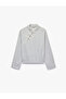 Embellished Buttoned Mandarin Collar Sweatshirt with Raised Comfortable Fit and Frog Closure - 5
