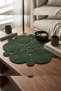 Christmas Emerald Green Roundy Round Cotton Rope Tablecloth, Christmas Centerpiece Tablecloth Table Decor - 4