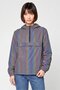 Women Plain Windbreaker Jacket, Dark Grey