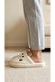 Women's Mink Strawberry Embroidered Ear-Detailed House Slippers 3 cm Byndci̇lpan01 - 5