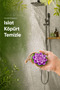 Leafy Purple Water Lily Shaped Solid Soap 9.5 X 3.5 cm Hangable Decorative Bath Hand Soap - 3