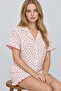 Women's Shorts Comfortable Ecru Pajama Set 4747 - 3