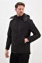 Zippered, Detachable Hooded Coat - 5