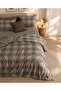Damia Double Flannel Duvet Cover Set with 100% Cotton Sheets - Khaki - 2