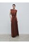 Drapeli Brown Long Dress
