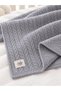 100% Cotton Knitted Pique Baby Blanket 100X100 cm - Hair Knit Pattern, 4 Seasons, Anti-Sweat, Knitted Pique - 3