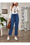 Women's high waist lace up leopard print modal pants