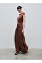 Drapeli Brown Long Dress - 2