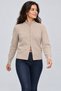 Women's Turtleneck Double Zipper Cardigan