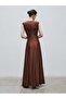 Drapeli Brown Long Dress - 3