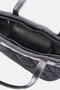 Women Quilted Handbag, Black - 4