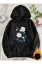 Unisex Printed Hooded Sweatshirt with Kangaroo Pocket, Comfortable Fit, Regular Cut