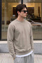 Men's Winter 3-Thread Fleece Lined Crew Neck Comfortable Fit Sweatshirt - 6