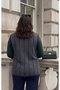 Snowflake Pattern Colorful Steel Knitted Tricot Women's Vest - 3