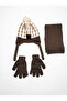 Kitti 4-8 Years Old Boys' Fleece-Lined Scarf, Beanie, Gloves 3-Piece Set - 2
