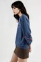 Modal textured embroidered crew neck sweatshirt - 4