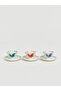 Lcw Home Mixed Floral Patterned Coffee Cup Set for 3 People - 3