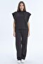 Women's Hooded Sleeveless Pocketed Wide Leg Two-Piece Set