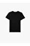 Short Sleeve Crew Neck Basic Slim Fit T-Shirt - 4