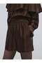 Bronze Striped Brown Shorts