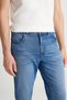 Texas Straight Fit Regular Waist Straight Leg Dark Blue Cotton Stretch Denim Jean Pants - 5