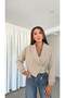 Eyllü Shawl Collar Women's Crop Jacket - 4