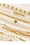 Women Gold Embellished Bracelets 8 Piece Set - 2