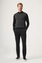 Black-Smoked Turtleneck Long Sleeve Knitted Comfort Fit Cotton Sweater 1012265154 - 3