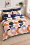 Easy-Iron Duvet Cover Set Double Size Pastel Navy Blue - 2