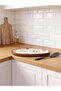 Lcw Home Mixed Animal Patterned Round Plate with Wooden Detail