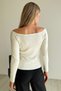 Kayık Yaka Flexible Knitwear Blouse - 6