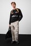 Salvatore Men's Black Sweatshirt with Contrast Stripes - 4