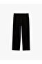 Cotton Gabardine Trousers with Pockets, Elastic Waist and Laces - 5